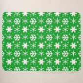 Schneeflocken grün sherpadecke (Vorderseite (Horizontal))