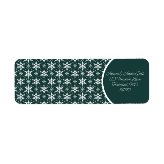 Schneeflocken grün und weiß (Vorne)