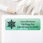 Schneeflocken Grüne Weihnachtsfeiertage Winter (Insitu)