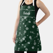 Schneeflocken Grüner Urlaub Geschenkpapier Set