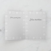 Schneeflocken - Grüße 2 Feiertagskarte (Innenseite)