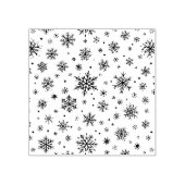 Schneeflocken Gummistempel (Prägung)