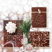 Schneeflocken, Herz- und Baumwrapper Geschenkpapier Set