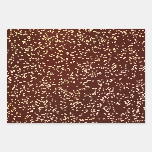 Schneeflocken, Herz- und Baumwrapper Geschenkpapier Set (Vorderseite 3)