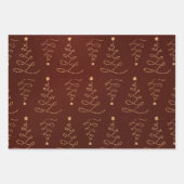 Schneeflocken, Herz- und Baumwrapper Geschenkpapier Set (Vorderseite 2)