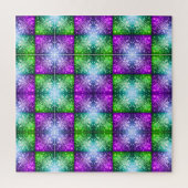 Schneeflocken / Herzen / Greenleaf / Miami / Mirro Puzzle (Vertikal)