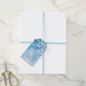 Schneeflocken Hintergrund Geschenkanhänger (Mit Garn)