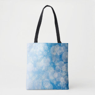 Schneeflocken Hintergrund Tasche