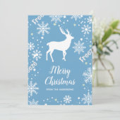 Schneeflocken Hirsche Weihnachten (Stehend Vorderseite)