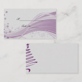 Schneeflocken Hochzeiten von Platzkarten (Vorne/Hinten)