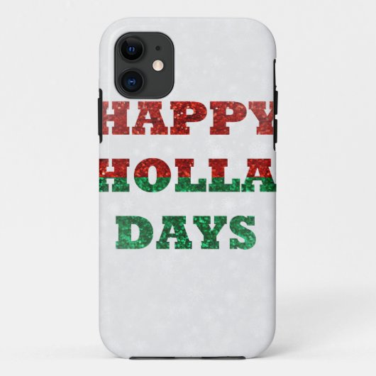 Schneeflocken-Holletage Case-Mate iPhone Hülle (Rückseite)