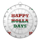 Schneeflocken-Holletage Dartscheibe (vorne)