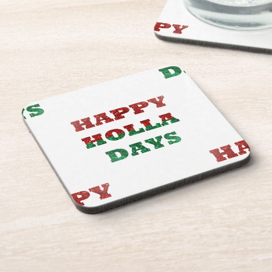 Schneeflocken-Holletage Getränkeuntersetzer (Linke Seite)