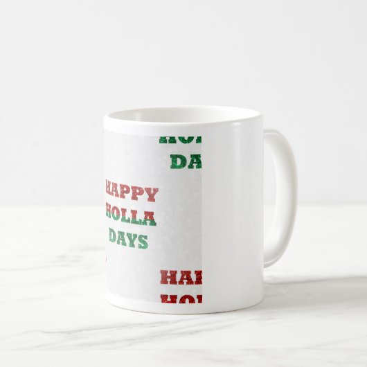 Schneeflocken-Holletage Kaffeetasse (VorderseiteRechts)