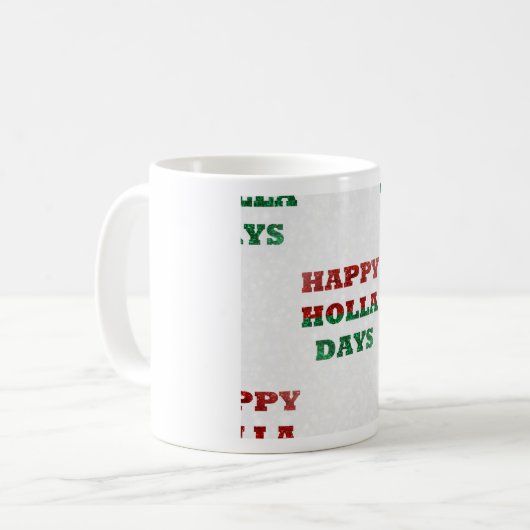 Schneeflocken-Holletage Kaffeetasse (Vorderseite Links)