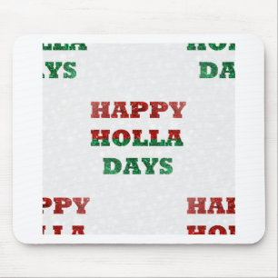 Schneeflocken-Holletage Mousepad