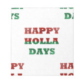 Schneeflocken-Holletage Notizblock (Vorderseite)