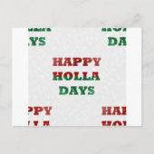 Schneeflocken-Holletage Postkarte (Vorderseite)