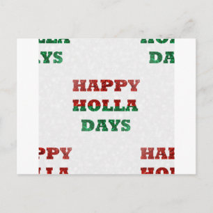 Schneeflocken-Holletage Postkarte