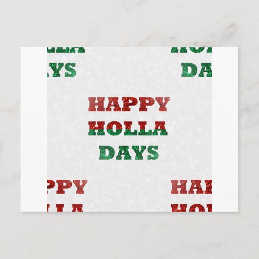 Schneeflocken-Holletage Postkarte (Vorderseite)