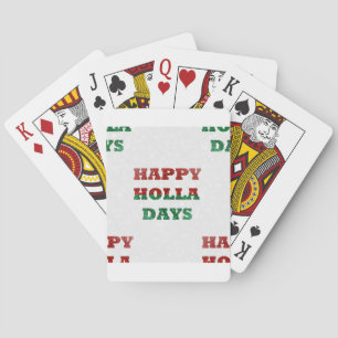 Schneeflocken-Holletage Spielkarten