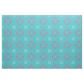 Schneeflocken Hört Blau Weiß Rosa Stoff (Fat Quarter (45,7 x 55,9 cm))