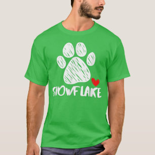 Schneeflocken-Hund Name Welpe Elterntier Welpe nam T-Shirt