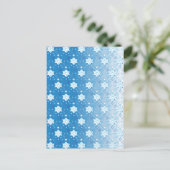 Schneeflocken I Postkarte (Stehend Vorderseite)