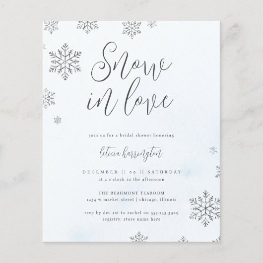 Schneeflocken im Liebe Winterschnee im Haushalt Br (Vorderseite)