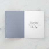 Schneeflocken im Schnee Karte (Innenseite)