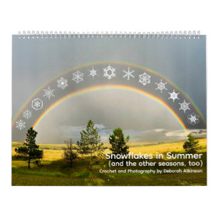 Schneeflocken im Sommer Kalender