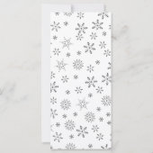 Schneeflocken im weißen Hintergrund (Rückseite)