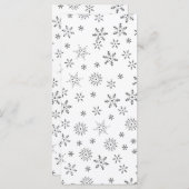 Schneeflocken im weißen Hintergrund (Vorne/Hinten)