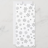 Schneeflocken im weißen Hintergrund (Vorderseite)