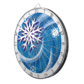 Schneeflocken im Wind - Dartscheibe (Vorderseite rechts)