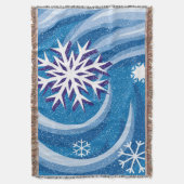 Schneeflocken im Wind - Decke (Vorderseite Vertikal)