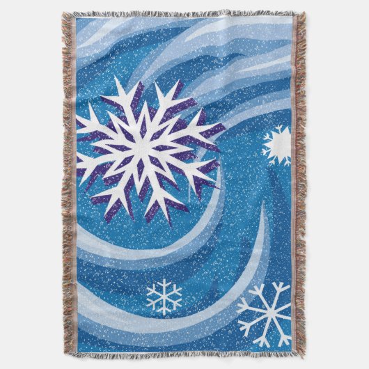 Schneeflocken im Wind - Decke (Vorderseite Vertikal)