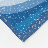 Schneeflocken im Wind - Fleecedecke (Ecke)