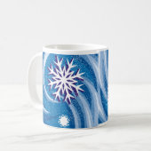 Schneeflocken im Wind - Kaffeetasse (Vorderseite Links)