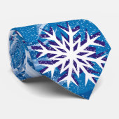 Schneeflocken im Wind - Krawatte (Gerollt)