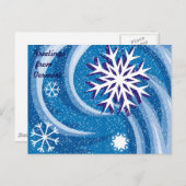 Schneeflocken im Wind - Postkarte (Vorne/Hinten)