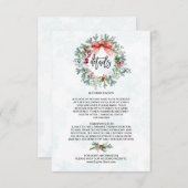 Schneeflocken im zauberhaften Winter - Details zur Begleitkarte (Vorne/Hinten)