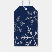 Schneeflocken Imitate Foliday Geschenkanhänger (Rückseite)