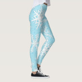Schneeflocken in blau leggings (Rechts)