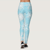 Schneeflocken in blau leggings (Rückseite)