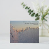 Schneeflocken in der Bibel der Angst Postkarte (Stehend Vorderseite)