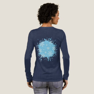 Schneeflocken in der Luft Tri-Blend Shirt