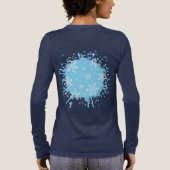 Schneeflocken in der Luft Tri-Blend Shirt (Rückseite)