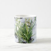 Schneeflocken in der Schneewelt-Tasse Kaffeetasse (Mittel)