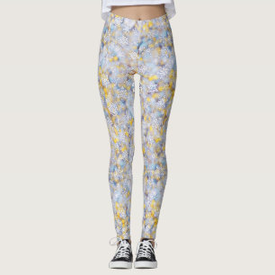Schneeflocken in der Stadt Leggings